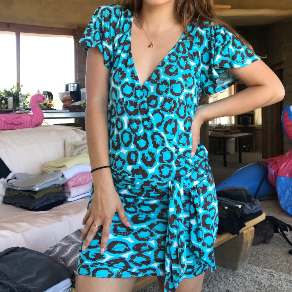 Diane von Furstenburg blue dress